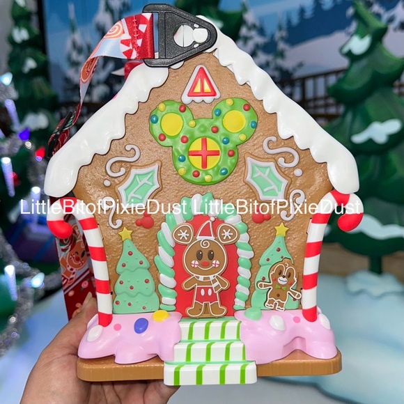 Disney Parks Disneyland Mickey and Minnie Gingerbread House Popcorn Bucket - Picture 1 of 6